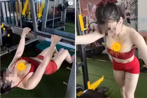 Đặt góc máy nhạy cảm, nữ PT gym khiến netizen nóng mắt