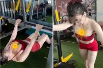 Đặt góc máy nhạy cảm, nữ PT gym khiến netizen nóng mắt
