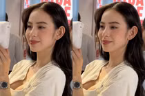 Hương Liên lộ diện ngoài đời sau đám hỏi với chồng thiếu gia