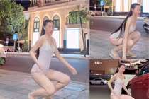 Đu trend nhặt đồ cô gái diện trang phục "quá phản cảm"