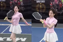 Gia nhập làng pickleball, gái xinh trường Báo gây thương nhớ
