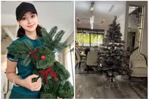 Biệt thự 200m2 đậm không khí Giáng sinh của MC Vân Hugo 