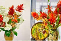 Hoa chuối rừng xuống phố thành tuyệt phẩm hút khách 