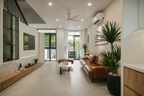 Nhà 3 tầng ngập nắng, ngập gió sau cải tạo 