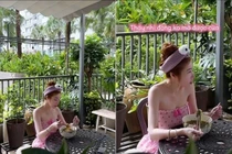 Hé lộ căn nhà ngập sắc xanh của mẹ đơn thân Elly Trần