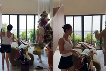 Cận cảnh căn hộ thông tầng của Văn Mai Hương