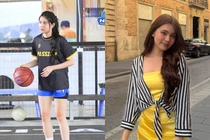 "Cam thường" check visual ái nữ 17 tuổi nhà MC Quyền Linh khi chơi bóng rổ