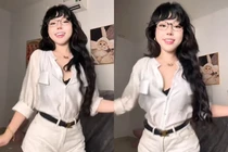 Màn mở cúc áo gây bão của hot TikToker Bảo Khuyên Susan