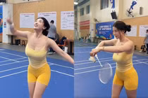 Hé lộ danh tính gái xinh được ví như thiên thần sân cầu lông