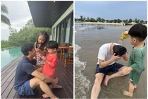 Ảnh đời thường giản dị khó tin của Cường Đô La bên các con