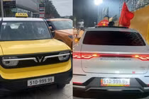 Biển "ngũ 9 hơn 4 tỷ" trên Vinfast VF3 của Huấn hoa hồng gắn lên BYD Han?