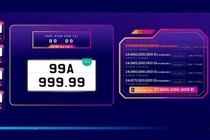 Biển số 99A-999.99 của Bắc Ninh "gây sốc", chốt giá gần 28 tỷ đồng