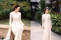 “Hot girl tuổi Ngọ” Huyền Lizzie diện áo dài truyền thống đẹp thanh tao