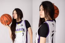 Con gái út MC Quyền Linh bộc lộ đam mê cháy bỏng với bóng rổ