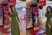 Mặc áo dài thử "lực đấm", cô giáo xinh đẹp gây chú ý khắp cõi mạng