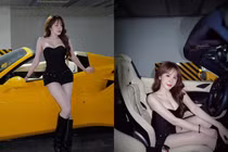 “Hot girl bi-a" Lê Tuyết Anh tạo dáng nóng bỏng bên siêu xe