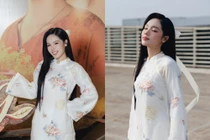 Á quân The Face Việt Nam 2018 diện áo dài ra mắt phim mới cực đẹp