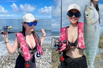 Mặc bikini gợi cảm đi câu cá, hot girl nhận về nhiều ý kiến trái chiều