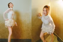 “Ngọc nữ showbiz Việt” Ninh Dương Lan Ngọc khoe đôi chân dài tựa “kiếm Nhật”