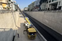 Cận cảnh nút giao hầm chui Giải Phóng- Kim Đồng sau dỡ rào thi công