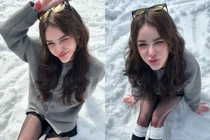 “Nữ thần tắm suối” Jessie Vard xinh đẹp hút hồn khi du lịch Trung Quốc