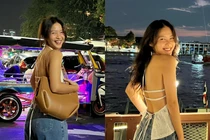 “Boxing girl” Khả Ngân thoải mái thả dáng khi du lịch Thái Lan