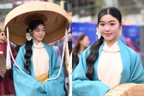 Lọ Lem thể hiện vẻ đẹp trong trẻo tại sự kiện phố đi bộ Hồ Gươm