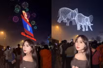 “Cô gái Lào yêu Việt Nam” khoe nhan tại Lễ kỷ niệm 50 năm Quốc khánh nước Lào