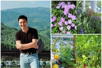 Ngây ngất biệt thự hoa giăng khắp lối của Mạnh Trường