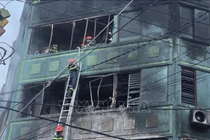 Cháy lớn tại khu nhà trọ sát chợ Đầm - Nha Trang