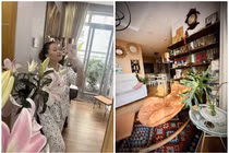 Ngôi nhà ngập sắc hoa của ca sĩ Thu Phượng và chồng Tây