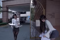 Vào vai 'cô thư ký', nữ gymer khiến netizen ngỡ ngàng