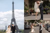 Thủ môn U23 Việt Nam khoe ảnh cưới với bạn gái giữa trời Âu