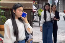 'Tiểu thư Lọ Lem' Mai Thảo Linh mặc giản dị khi đi cúng Tổ nghề