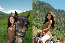 Bộ ảnh cưỡi ngựa gây mê đắm của hot girl xinh đẹp