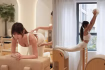 Hot girl pickleball 'Em Kim Say Hi' khoe ảnh luyện tập Pilates