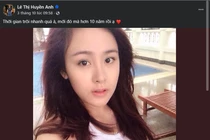 'Bà Tưng' Huyền Anh gây sốt khi đăng lại ảnh 10 năm trước