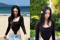 'Gái xinh làng streamer' Mina Young tự tin diện đồ thiết kế trễ nải