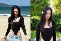 'Gái xinh làng streamer' Mina Young tự tin diện đồ thiết kế trễ nải