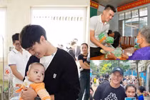 Dàn cầu thủ đội tuyển Việt Nam chăm làm từ thiện