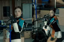 'Hot girl bắn súng' Phí Thanh Thảo khoe nhan sắc khi tập luyện