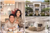 Bên trong biệt thự 600m2 của Hoa khôi Thu Hương và chồng doanh nhân 
