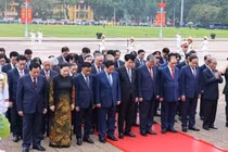 Lãnh đạo Đảng, Nhà nước vào Lăng viếng Chủ tịch Hồ Chí Minh 