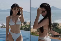 Bạn gái cầu thủ Vũ Văn Thanh diện bikini khoe dáng gợi cảm