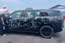 Xem SUV "chủ tịch" VinFast Lạc Hồng 900 LX test khả năng chống đạn