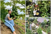 "Biệt phủ" 8.000m2 ngập tràn cây trái của nữ NSND trẻ nhất Việt Nam