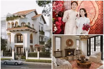 Cận cảnh biệt thự đẹp mê ly của Đình Tú - Ngọc Huyền sau đám cưới 