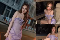 Điện váy xuyên thấu khoe trọn vóc dáng, Ninh Dương Lan Ngọc gây bão mạng