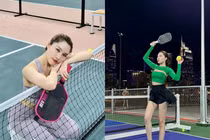 Nữ MC nổi tiếng mê thể thao Thanh Thanh Huyền, 'cân đẹp' pickleball
