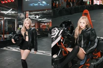 Lê Huyền Diệu khoe vóc dáng 'chuẩn Hàn', gây sốt ở trường đua xe go-kart